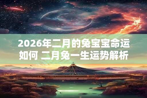 2026年二月的兔宝宝命运如何 二月兔一生运势解析 2026年二月的兔宝宝命运如何 二月兔一生运势解析