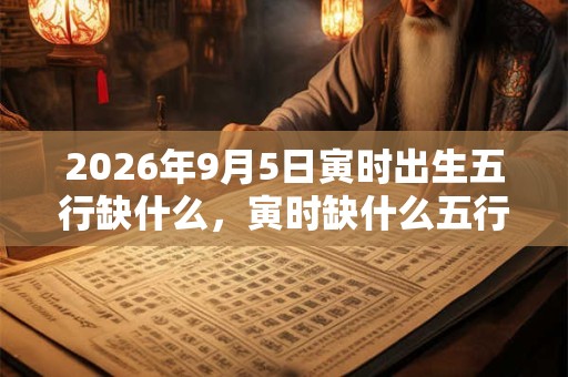 2026年9月5日寅时出生五行缺什么,寅时缺什么五行 2026年9月5日寅时出生五行缺什么,寅时缺什么五行