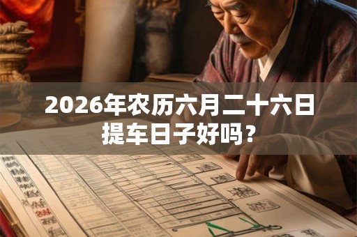 2026年农历六月二十六日提车日子好吗? 2026年农历六月二十六日提车日子好吗?