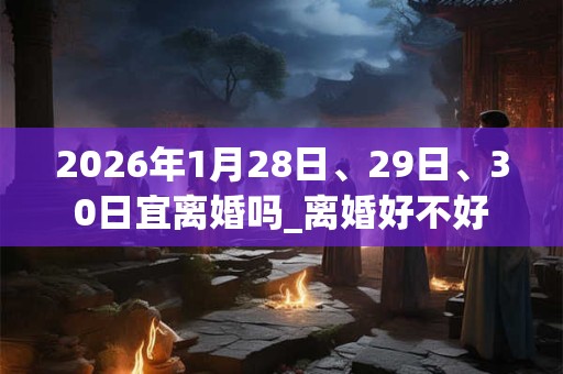 2026年1月28日、29日、30日宜离婚吗_离婚好不好
