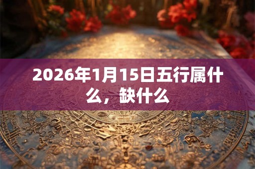 2026年1月15日五行属什么，缺什么