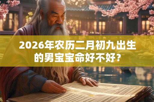2026年农历二月初九出生的男宝宝命好不好? 2026年农历二月初九出生的男宝宝命好不好?