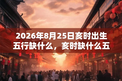 2026年8月25日亥时出生五行缺什么,亥时缺什么五行 2026年8月25日亥时出生五行缺什么,亥时缺什么五行