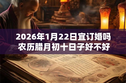 2026年1月22日宜订婚吗 农历腊月初十日子好不好