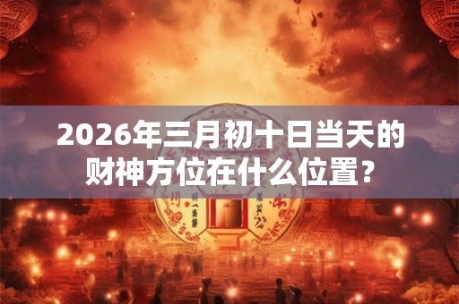 2026年三月初十日当天的财神方位在什么位置？