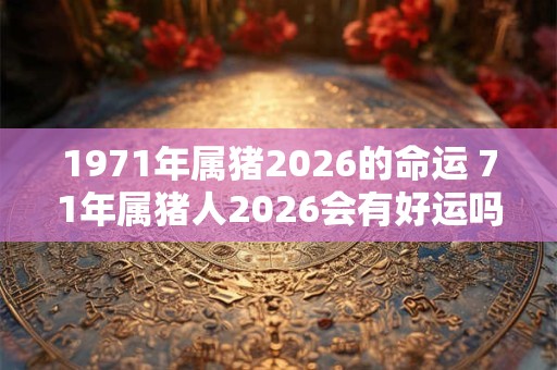 1971年属猪2026的命运 71年属猪人2026会有好运吗 1971年属猪2026的命运 71年属猪人2026会有好运吗