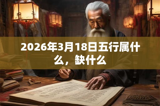 2026年3月18日五行属什么,缺什么 2026年3月18日五行属什么,缺什么