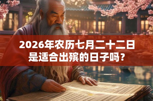 2026年农历七月二十二日是适合出殡的日子吗? 2026年农历七月二十二日是适合出殡的日子吗?