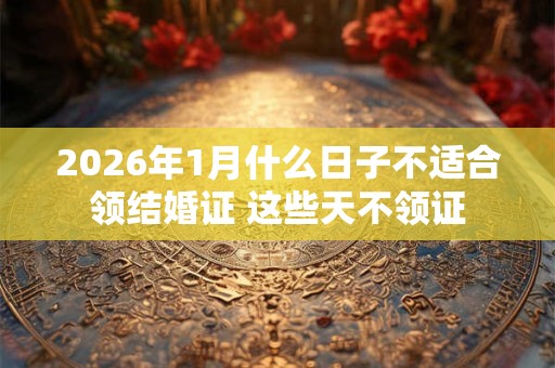 2026年1月什么日子不适合领结婚证 这些天不领证