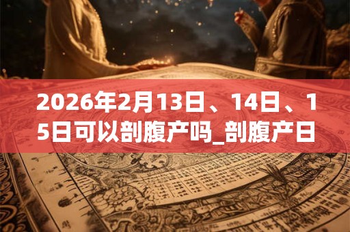 2026年2月13日、14日、15日可以剖腹产吗_剖腹产日子好吗 2026年2月13日、14日、15日可以剖腹产吗_剖腹产日子好吗