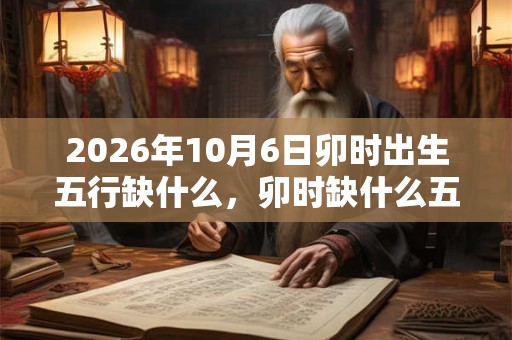 2026年10月6日卯时出生五行缺什么,卯时缺什么五行 2026年10月6日卯时出生五行缺什么,卯时缺什么五行