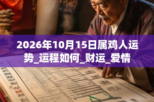 2026年10月15日属鸡人运势_运程如何_财运_爱情 2026年10月15日属鸡人运势_运程如何_财运_爱情