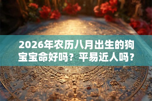 2026年农历八月出生的狗宝宝命好吗?平易近人吗? 2026年农历八月出生的狗宝宝命好吗?平易近人吗?