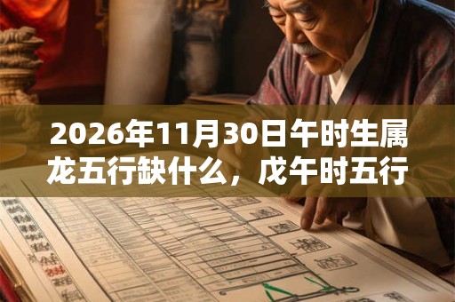 2026年11月30日午时生属龙五行缺什么,戊午时五行缺什么 2026年11月30日午时生属龙五行缺什么,戊午时五行缺什么