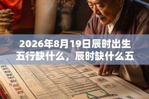 2026年8月19日辰时出生五行缺什么，辰时缺什么五行