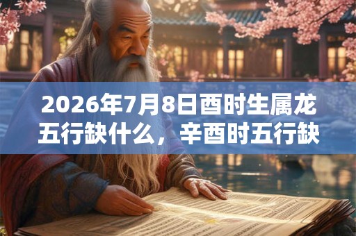 2026年7月8日酉时生属龙五行缺什么，辛酉时五行缺什么
