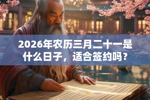 2026年农历三月二十一是什么日子,适合签约吗? 2026年农历三月二十一是什么日子,适合签约吗?