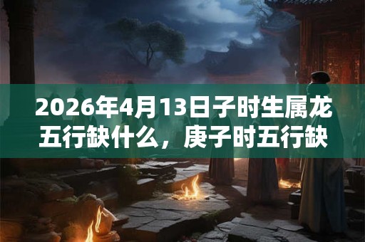 2026年4月13日子时生属龙五行缺什么，庚子时五行缺什么