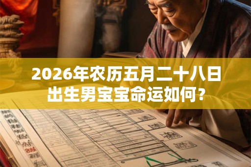 2026年农历五月二十八日出生男宝宝命运如何? 2026年农历五月二十八日出生男宝宝命运如何?