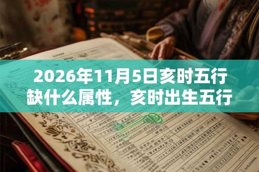 2026年11月5日亥时五行缺什么属性,亥时出生五行缺什么 2026年11月5日亥时五行缺什么属性,亥时出生五行缺什么