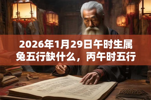 2026年1月29日午时生属兔五行缺什么,丙午时五行缺什么 2026年1月29日午时生属兔五行缺什么,丙午时五行缺什么
