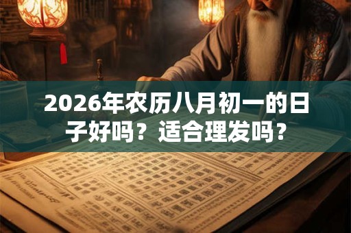 2026年农历八月初一的日子好吗？适合理发吗？