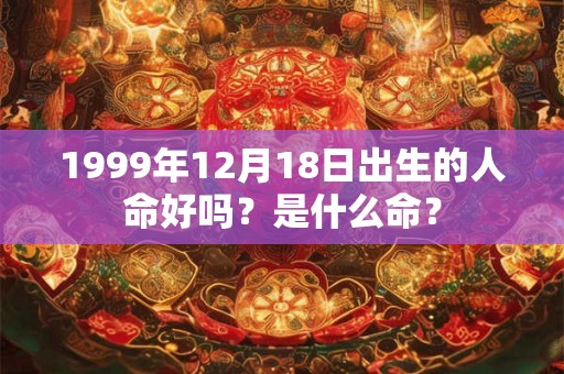 1999年12月18日出生的人命好吗?是什么命? 1999年12月18日出生的人命好吗?是什么命?