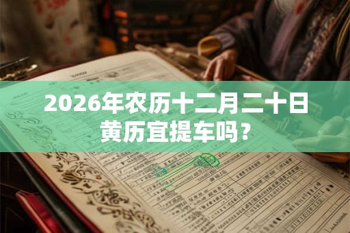 2026年农历十二月二十日黄历宜提车吗? 2026年农历十二月二十日黄历宜提车吗?