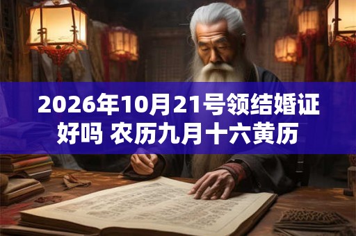 2026年10月21号领结婚证好吗 农历九月十六黄历 2026年10月21号领结婚证好吗 农历九月十六黄历