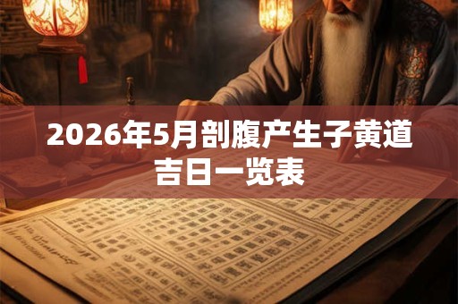 2026年5月剖腹产生子黄道吉日一览表 2026年5月剖腹产生子黄道吉日一览表