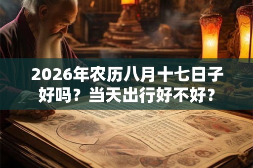 2026年农历八月十七日子好吗？当天出行好不好？