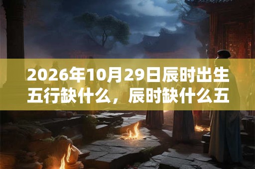 2026年10月29日辰时出生五行缺什么，辰时缺什么五行