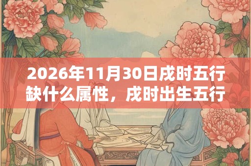 2026年11月30日戌时五行缺什么属性,戌时出生五行缺什么 2026年11月30日戌时五行缺什么属性,戌时出生五行缺什么