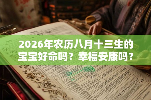 2026年农历八月十三生的宝宝好命吗?幸福安康吗? 2026年农历八月十三生的宝宝好命吗?幸福安康吗?