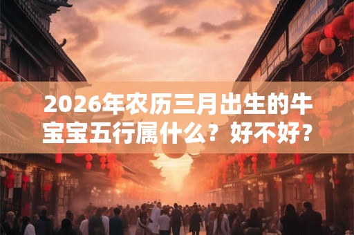 2026年农历三月出生的牛宝宝五行属什么？好不好？