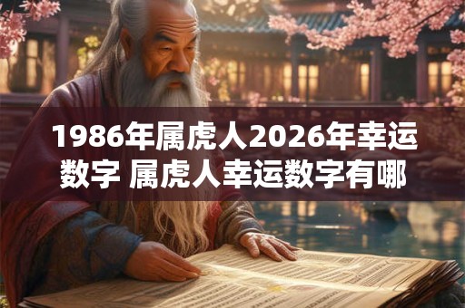 1986年属虎人2026年幸运数字 属虎人幸运数字有哪些