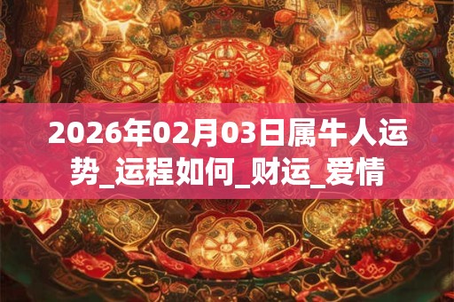 2026年02月03日属牛人运势_运程如何_财运_爱情 2026年02月03日属牛人运势_运程如何_财运_爱情