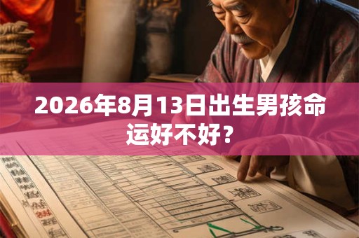 2026年8月13日出生男孩命运好不好? 2026年8月13日出生男孩命运好不好?