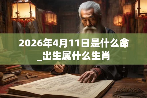 2026年4月11日是什么命_出生属什么生肖 2026年4月11日是什么命_出生属什么生肖