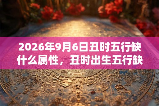 2026年9月6日丑时五行缺什么属性,丑时出生五行缺什么 2026年9月6日丑时五行缺什么属性,丑时出生五行缺什么