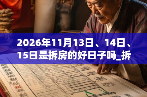 2026年11月13日、14日、15日是拆房的好日子吗_拆房可以吗 2026年11月13日、14日、15日是拆房的好日子吗_拆房可以吗