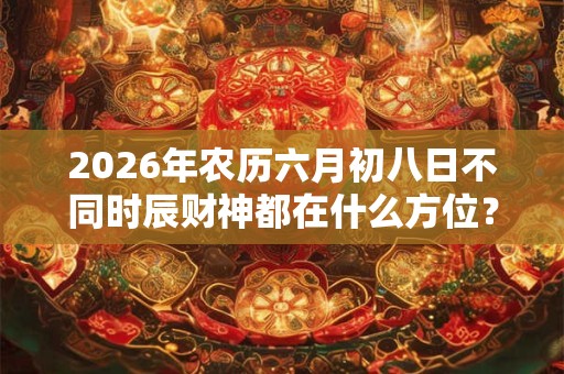 2026年农历六月初八日不同时辰财神都在什么方位? 2026年农历六月初八日不同时辰财神都在什么方位?