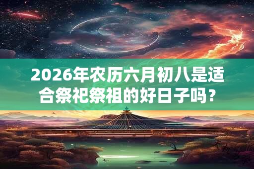 2026年农历六月初八是适合祭祀祭祖的好日子吗? 2026年农历六月初八是适合祭祀祭祖的好日子吗?