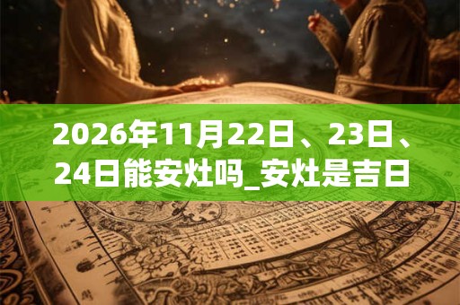 2026年11月22日、23日、24日能安灶吗_安灶是吉日吗 2026年11月22日、23日、24日能安灶吗_安灶是吉日吗