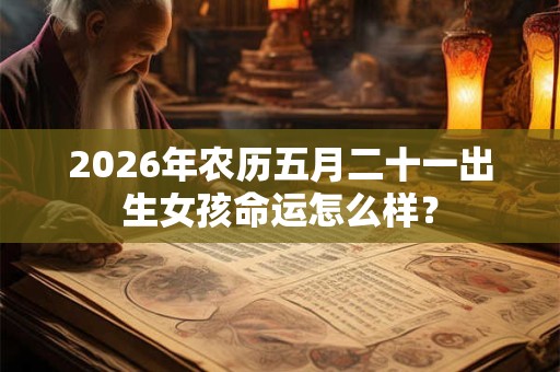 2026年农历五月二十一出生女孩命运怎么样？