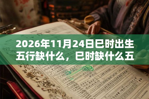 2026年11月24日巳时出生五行缺什么,巳时缺什么五行 2026年11月24日巳时出生五行缺什么,巳时缺什么五行