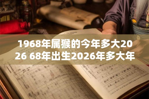 1968年属猴的今年多大2026 68年出生2026年多大年龄 1968年属猴的今年多大2026 68年出生2026年多大年龄