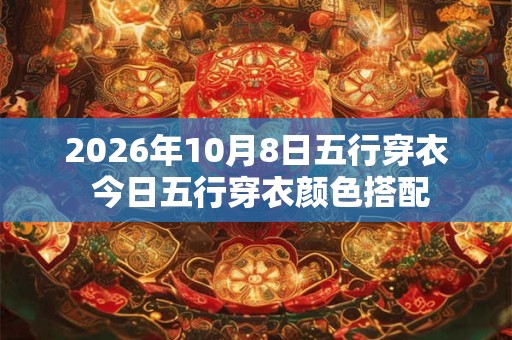 2026年10月8日五行穿衣 今日五行穿衣颜色搭配