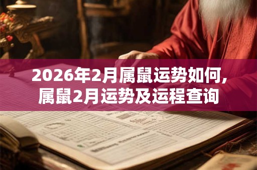 2026年2月属鼠运势如何,属鼠2月运势及运程查询
