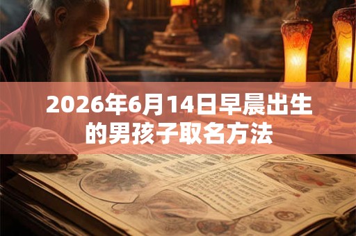 2026年6月14日早晨出生的男孩子取名方法 2026年6月14日早晨出生的男孩子取名方法